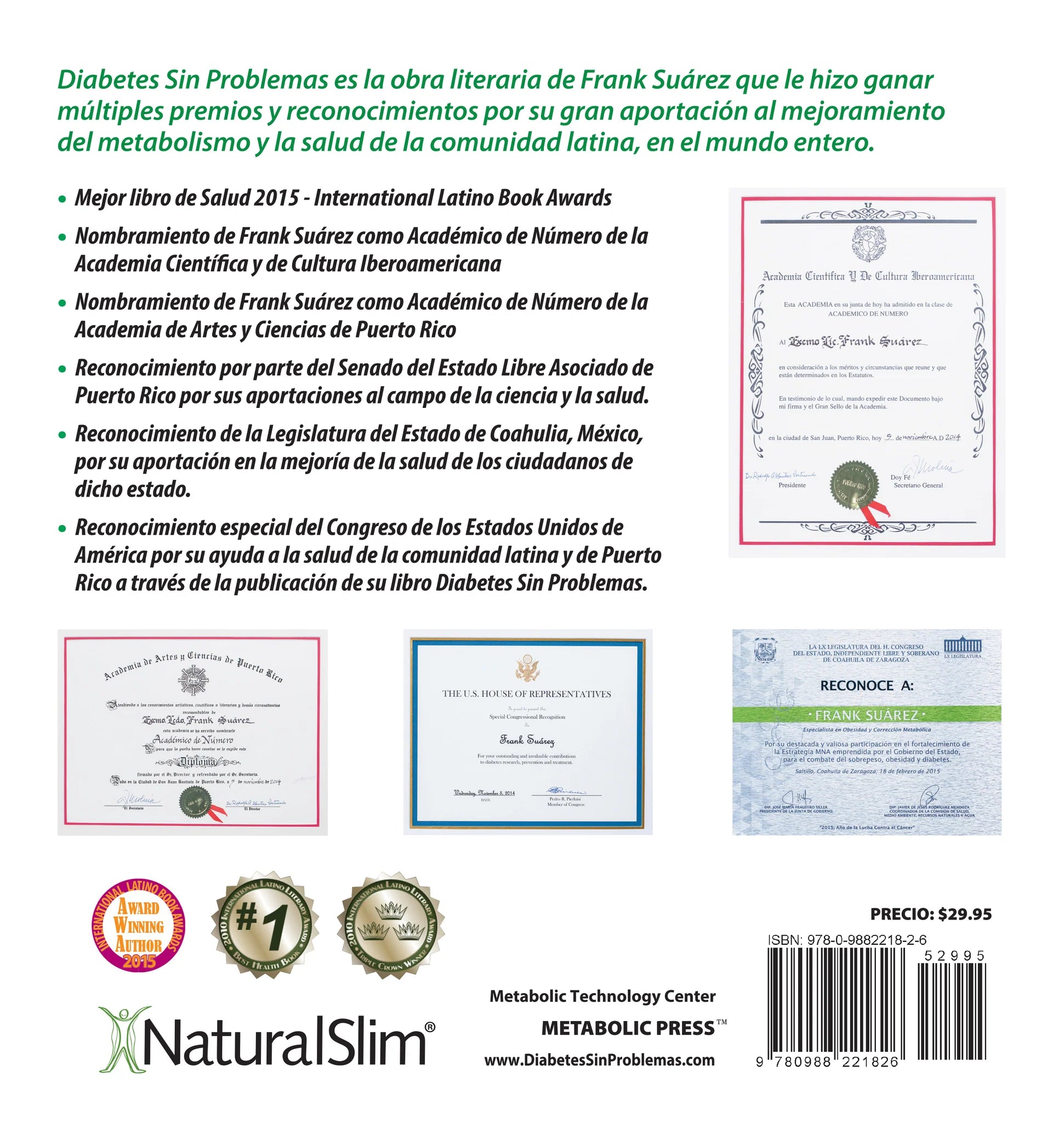 Libro Diabetes Sin Problemas Version Profesional Limitada de Frank Suárez