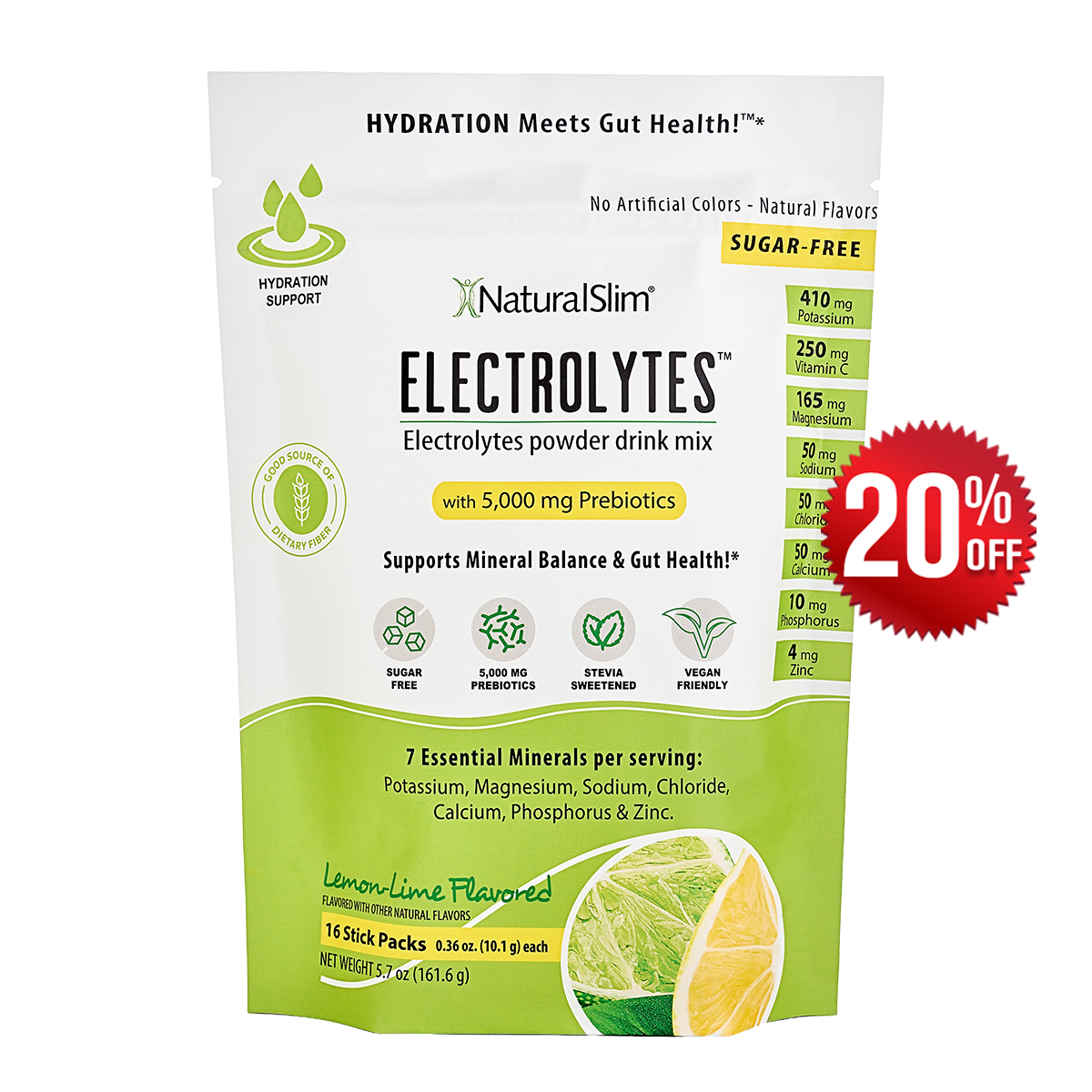 NaturalSlim Electrolytes™ Lemon-Lime