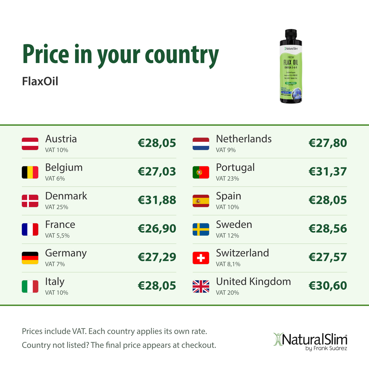 Price in your country: FlaxOil