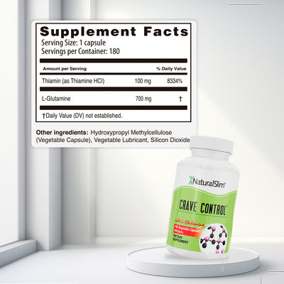 Crave Control - supplement facts label